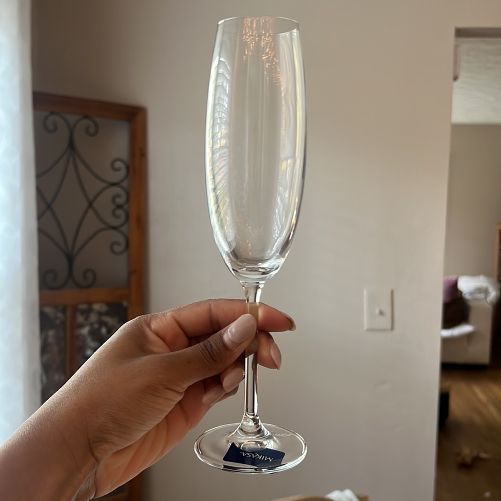Set of MIKASA Champagne Flutes